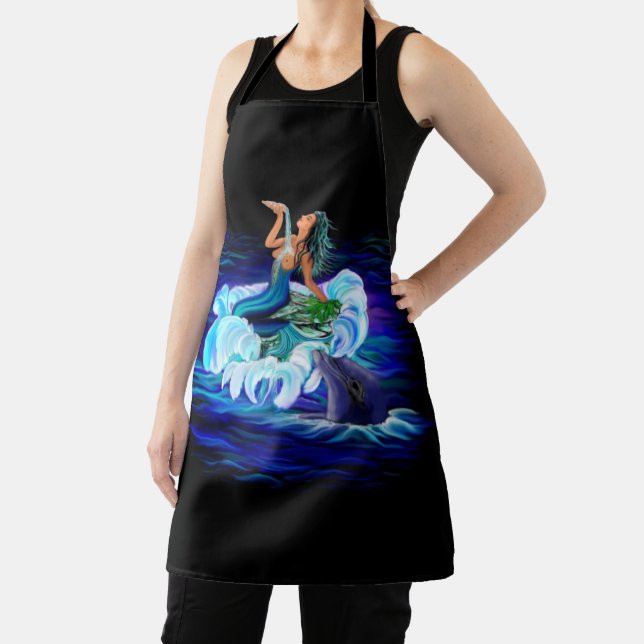 Mermaid with Dolphin Apron (Insitu)