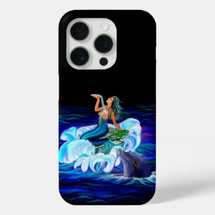 Mermaid with Dolphin iPhone 15 Pro Case