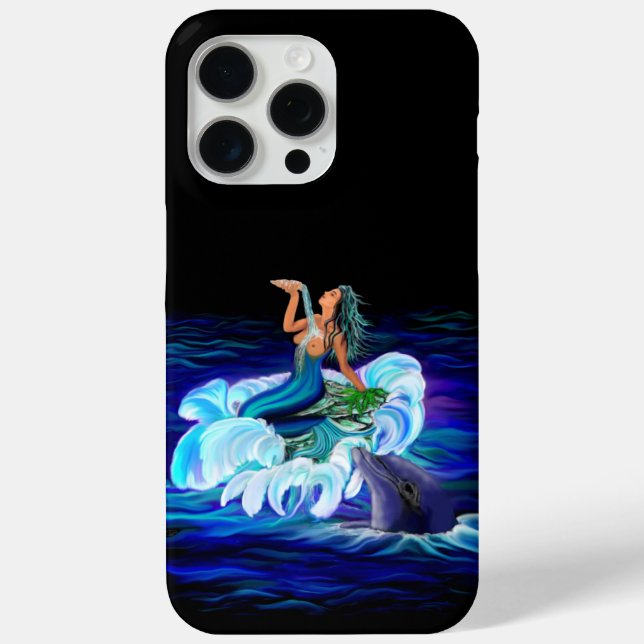 Mermaid with Dolphin Case-Mate iPhone Case (Back)