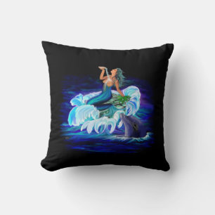 Mermaid with Dolphin Cushion