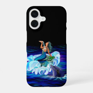 Mermaid with Dolphin iPhone 16 Case
