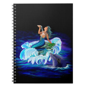 Mermaid with Dolphin Notebook