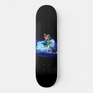 Mermaid with Dolphin Skateboard