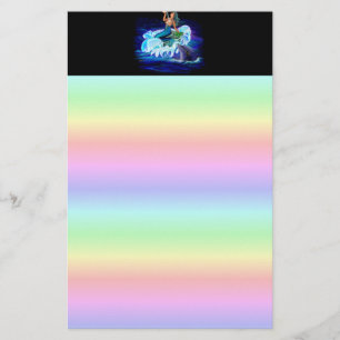 Mermaid with Dolphin Stationery