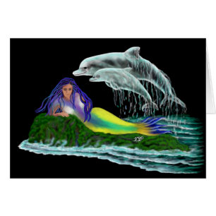 Mermaid with Dolphins