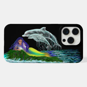 Mermaid with Dolphins iPhone 15 Pro Max Case
