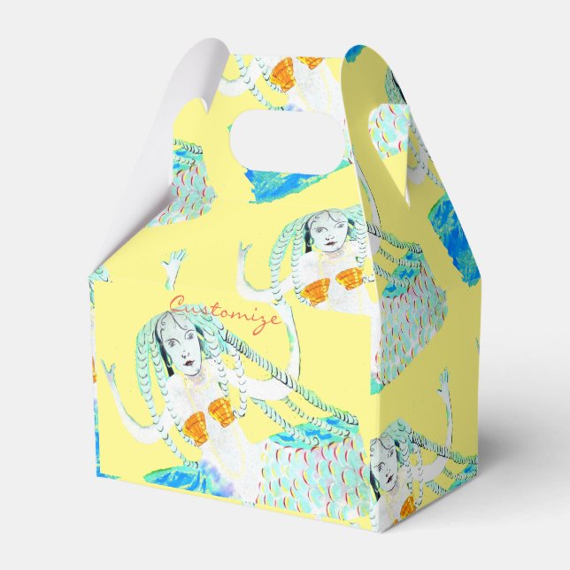 Mermaid with Dreadlocks Thunder_Cove Favour Box (Front Side)