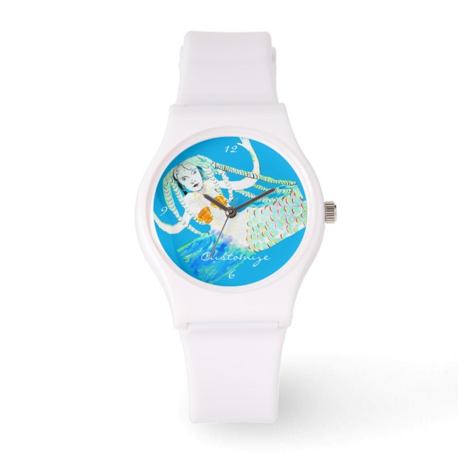 Mermaid with Dreadlocks Thunder_Cove Watch (Front)