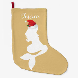 Mermaid with Santa Hat Stocking