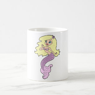 Mermaid With Yellow Hair Coffee Mug