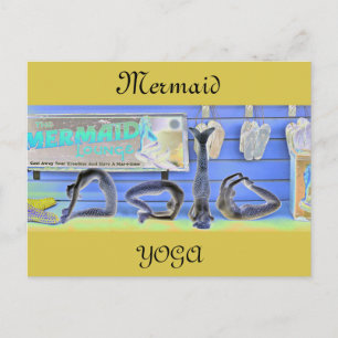 Mermaid Yoga Postcard