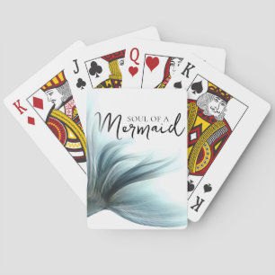 #MermaidLife Soul of a Mermaid   Tail Quote Playing Cards