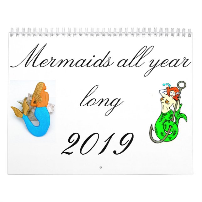 Mermaids all year long 2019 calendar (Cover)