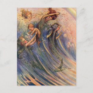 Mermaids and Babies Postcard