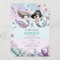 Mermaids and Pirates Boy Girl Joint Birthday Party