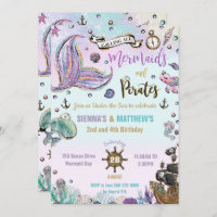 Mermaids and Pirates Joint Birthday Under the Sea