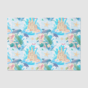 Mermaids And Sand Castles  Tissue Paper