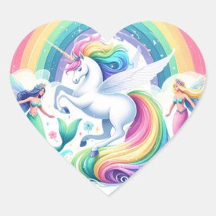 Mermaids and Unicorns Stickers