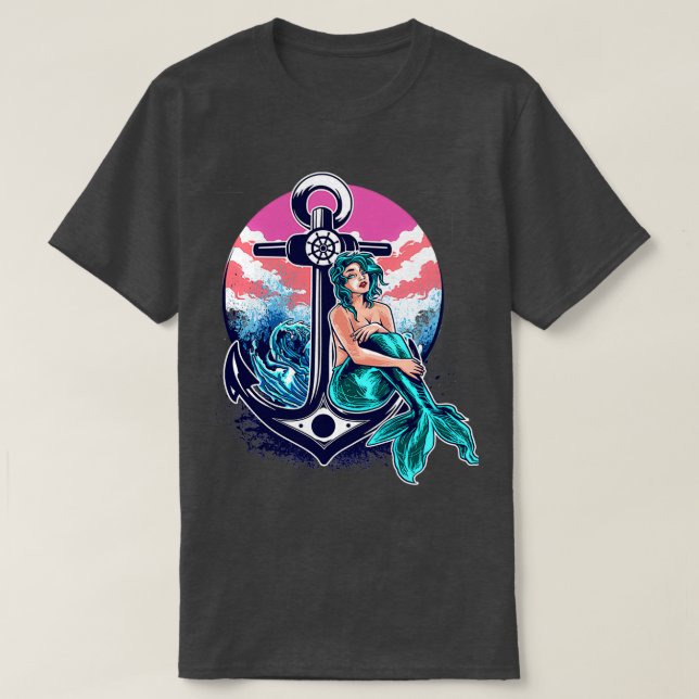 Mermaids Are Real Ocean Life T-Shirt (Design Front)