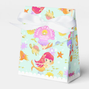 Mermaids Blue Favour Box