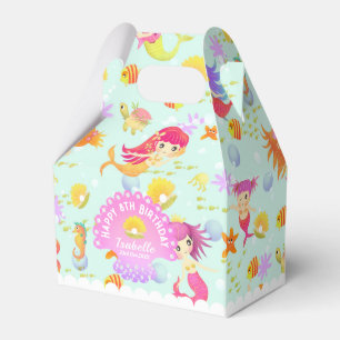 Mermaids Blue Tent Favour Box