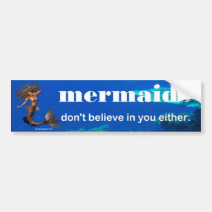 mermaids bumper sticker