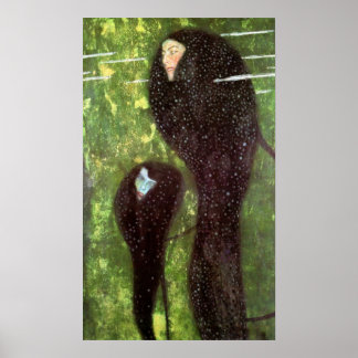 Mermaids by Gustav Klimt Poster