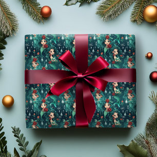 Mermaids Christmas Wrapping Paper