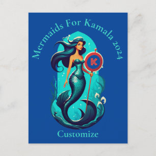 Mermaids For Kamala 2024 Thunder_Cove Postcard