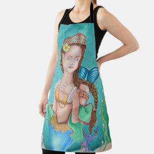 Mermaid's Garden Copic Art Apron