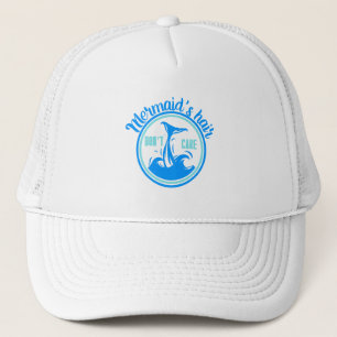 Mermaid's hair don’t care trucker hat