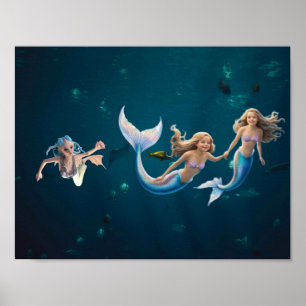 Mermaids having fun. poster