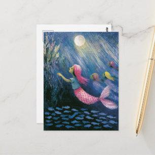 Mermaids in their Seaweed Garden Postcard