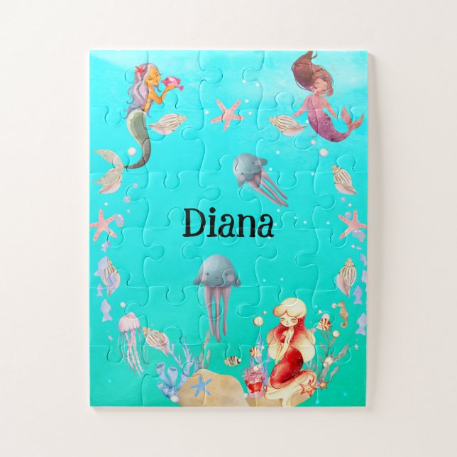 mermaids just hanging around. jigsaw puzzle (Vertical)