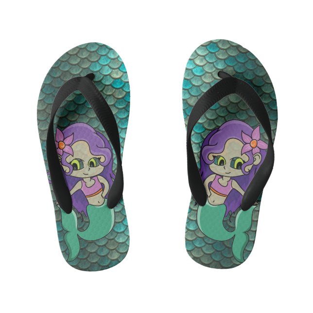 Mermaids Kid's Thongs (Footbed)