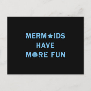 Mermaids Mermaid Girl Sea Funny Birthday Gift Idea Postcard