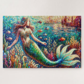 Mermaid's Mosaic Marine Dance Jigsaw Puzzle