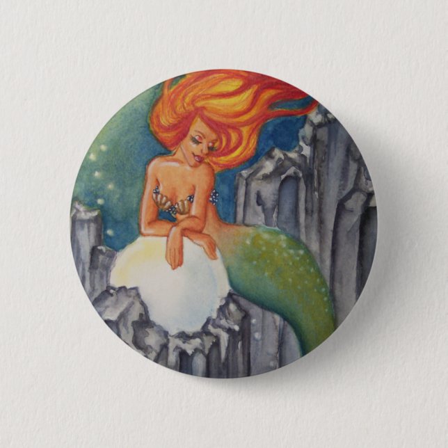 Mermaids Pearl Button (Front)