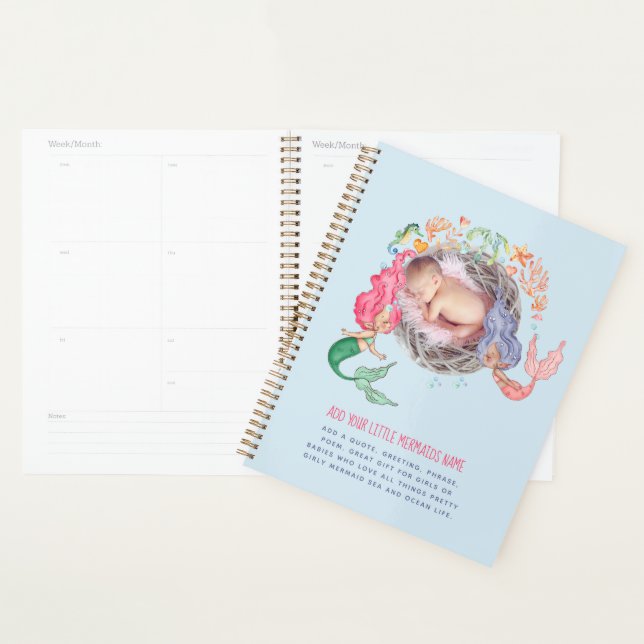 Mermaids PHOTO Baby Planner (Display)