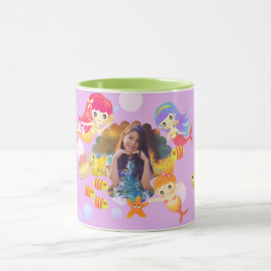 Mermaids Photo Pink Mug