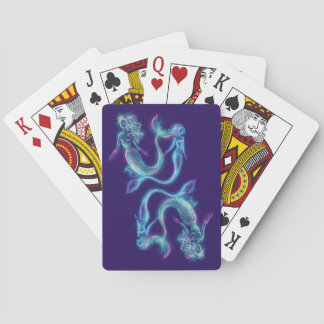 mermaids playing cards