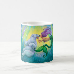 Mermaid's Polar Bear Kiss Mug