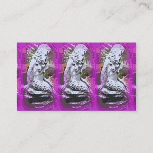 mermaids sitting business card (Front)