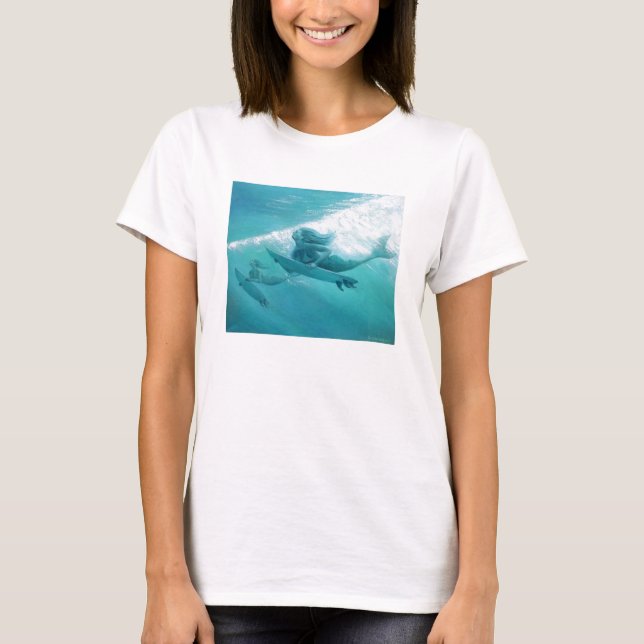 mermaids surfing T-Shirt (Front)