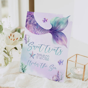 Mermaids Sweet treats from Under the sea Pedestal Sign