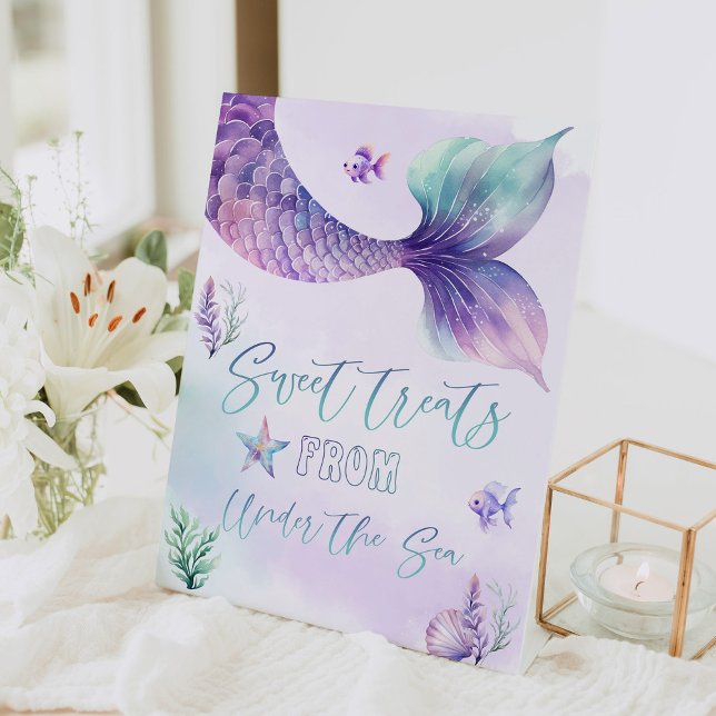 Mermaids Sweet treats from Under the sea Pedestal Sign (Creator Uploaded)