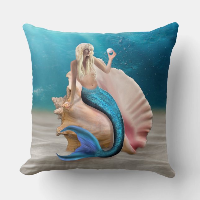 MERMAID'S TREASURED PEARL CUSHION (Front)