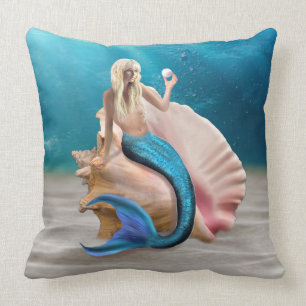 MERMAID'S TREASURED PEARL CUSHION