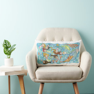 Mermaids Under the Sea Pillow