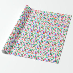 Mermaids Watercolor: Seamless Oceanic Pattern Wrapping Paper